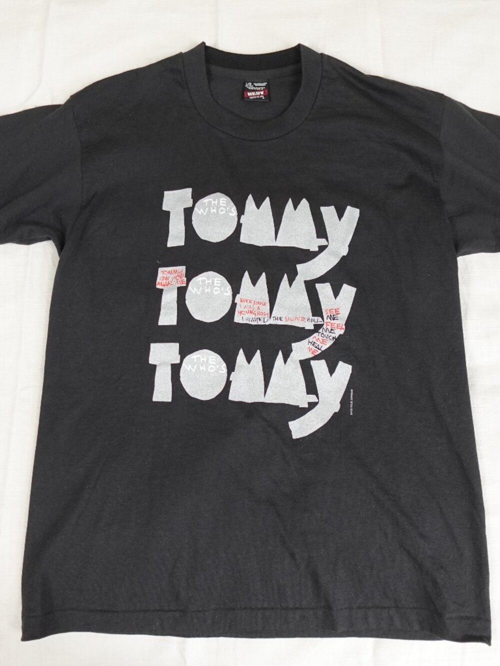 Vintage The WHO Tommy Musical Shirt Tee Adult Large 90s NWOT